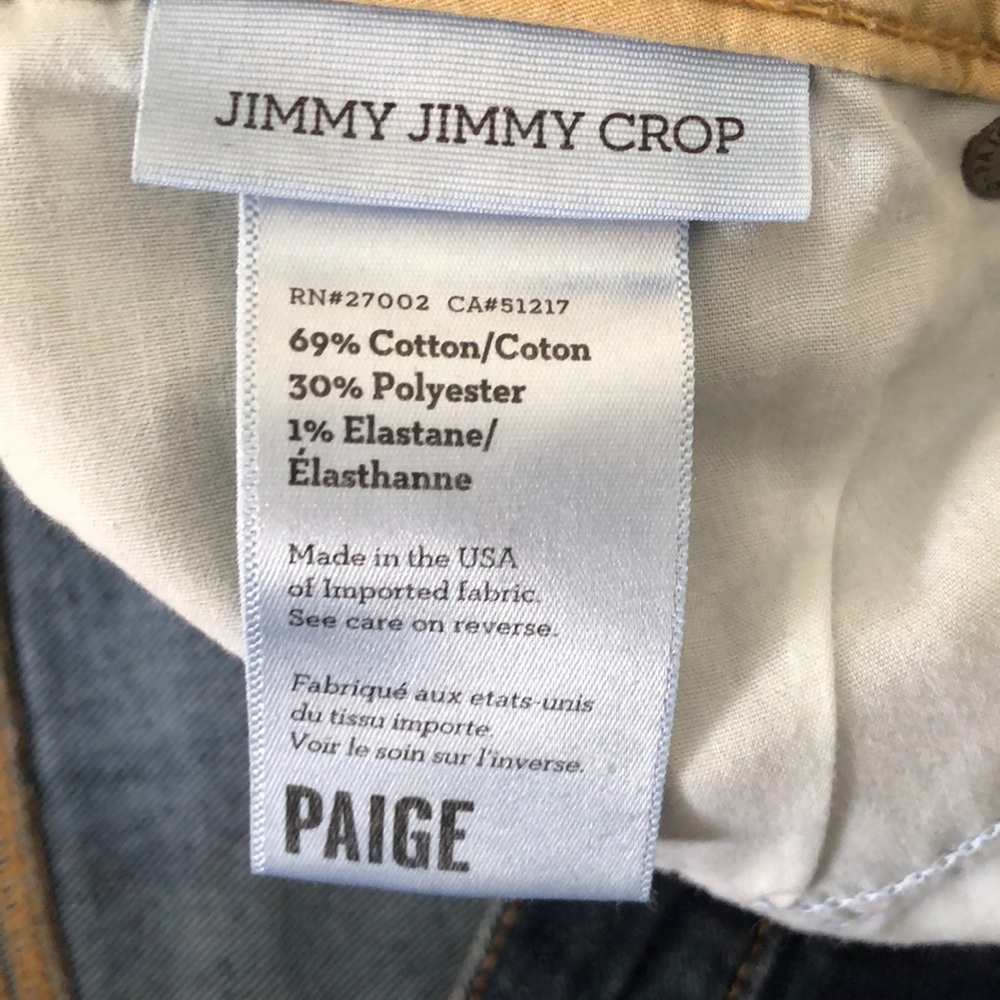 Paige size 28 jeans ankle/crop length - Picture 3 of 3